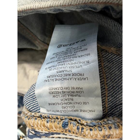 Free People We The Free Tinsley Baggy High-Rise Wide Leg Jeans Bright Eyes Sz 31 - Picture 12 of 16